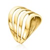 Ross-Simons 10kt Yellow Gold Multi-Row Curved Ring - 3 of 4
