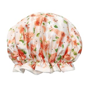 Wrapables Reusable Women's Waterproof Shower Caps for Long Hair - 1 of 4
