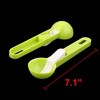 Unique Bargains Household Tableware Plastic Ice Cream Ball Digging Scoop Light Green 2 Pcs - 2 of 3