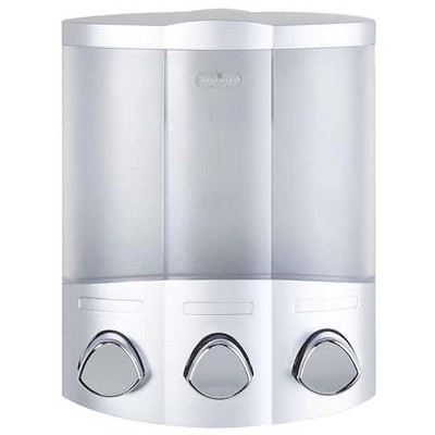 Satin Silver Wall-Mounted Automatic Liquid Dispenser