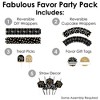 Big Dot of Happiness Adult 70th Birthday - Gold - Birthday Party Favors and Cupcake Kit - Fabulous Favor Party Pack - 100 Pieces - 2 of 4