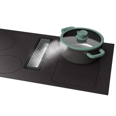 Forest Green Non-Stick Cast Aluminum Stockpot with Glass Lid