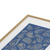 Cynthia Haller Classic blue and gold paisley Metal Framed Art Print - Deny Designs - 3 of 4