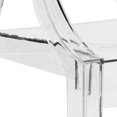 Carroll Clear Acrylic Stackable Dining Chairs, Set of 4