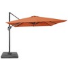 Sonkuki 10x10ft Cantilever Patio Umbrella Offset Hanging Umbrella with Base and 270gsm Fade-Resistant Fabric 360° Outdoor - 2 of 4