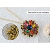 Anna-Kaci Crystal Rhinestone Bridal Flower Wreath Brooch Pin Necklace for Weddings Christmas - 3 of 4