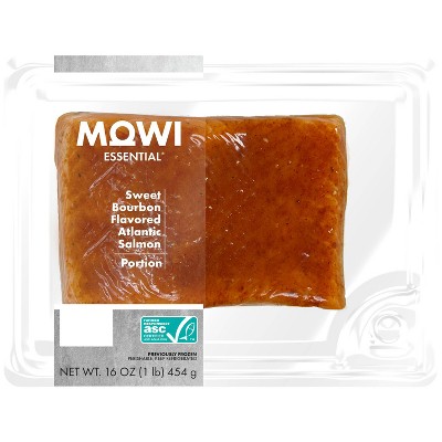 MOWI Sweet Bourbon Flavored Atlantic Salmon Portion - 16oz