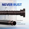 Shower Curtain Rod, 1" Non Slip Adjustable 28-74 inch No Drilling Shower Curtain Rods Spring Tension - 3 of 4