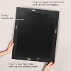 Americanflat 16x20 Rustic Picture Frame in Black with Textured Wood and Plexiglass Cover - Horizontal and Vertical Formats for Wall - 3 of 4