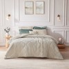 Gulches Twin Twin XL Champagne Velvet 3 Piece Duvet Cover Set with Pillow - 3 of 4