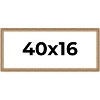 PosterPalooza | 40x16 Wood Antique Frame with UV Acrylic, 4 Finishes: Bronze, Gold, Silver, and Black - 2 of 4