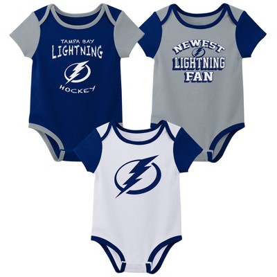 Image of NHL Tampa Bay Lightning Infant Boys' 3pk Bodysuit - 0-3M