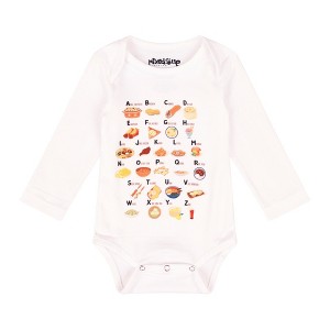 Mixed Up Clothing Baby Alphabet Long Sleeve Bodysuit - 1 of 4