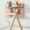 NicBex Twin/Full Size Tent-Shaped Floor Beds with Slat&Guardrail,Wooden Canopy Toddler Bed Frames for Kids,,Safe&Formaldehyde-free - 4 of 4