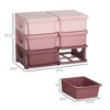 QingMoon 9 Drawer Dresser for Bedroom, 3 Tier Storage Organizer, Plastic Bins for Living Room, Entryway and Closet - 4 of 4