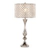 LumiSource Topaz 27" Contemporary Table Lamp Polished Nickel with Clear K9 Crystal and Metal Shade - image 2 of 4