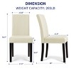 Subrtex Faux Leather Indoor Dining Chair Set Of 2, Modern Mid-Century Chairs For Home - 3 of 4