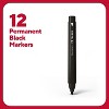 TRU RED Pen Permanent Markers Fine Tip Blk Dozen TR54533 - 2 of 4