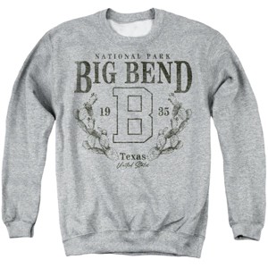 Men's Big Bend National Park Prickly Pear Wreath Crewneck Sweatshirt - 1 of 4