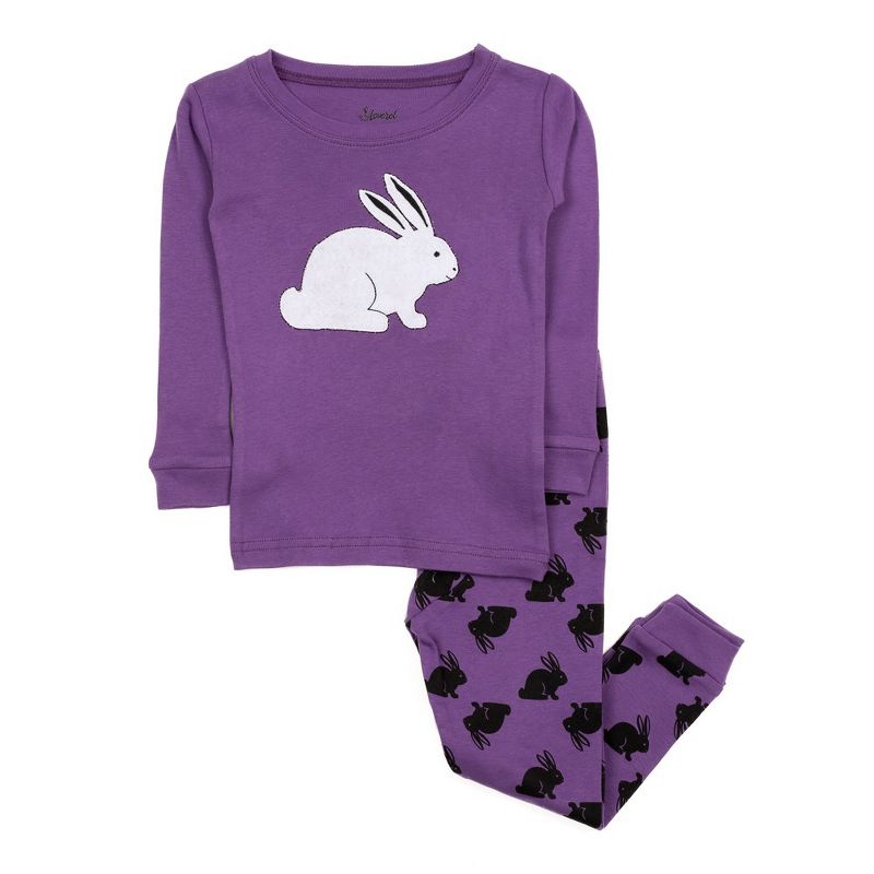 Leveret Kids Two Piece Cotton Easter Pajamas, 1 of 4