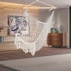 Slickblue Rope Sling Air Chair, Outdoor Hanging Seat for Camping and Backyard, Beige, Full Body Size - 2 of 4