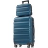 Sapphtopaz 20"24"28" Hardshell ABS Luggage Set, Lightweight ABS Dual Spinner Suitcase with TSA Lock,Airline-Approved Checked Travel Suitcases - 3 of 4
