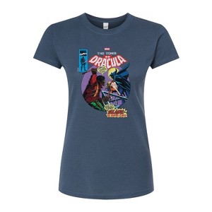 Women's - Marvel - Blade Comic Book Cover Fitted Graphic T-Shirt - 1 of 4