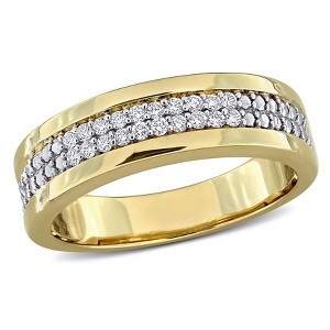 EVERLY JEWELRY |Multiple-color option Silver Men's Ring with Lab Grown Diamond - 1 of 4
