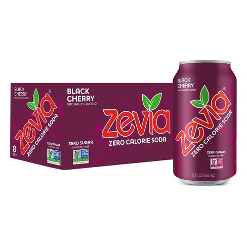 Zevia Black Cherry Zero Calorie Soda - 8pk/12 fl oz Cans - image 1 of 4