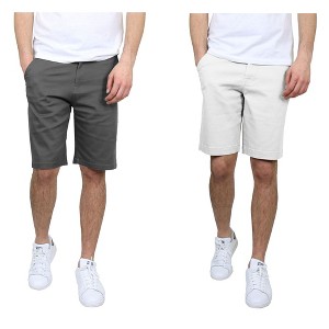 Galaxy By Harvic Men's 5-Pocket Flat-Front Slim-Fit Stretch Chino Shorts (Size 30-42) - 1 of 3