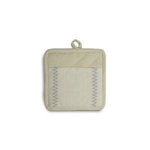 tagltd Natural Living Citron Potholder - Green Cotton Kitchen Textiles, 8x8 in, Machine Washable, Perfect for Spring & Summer - 1 of 2