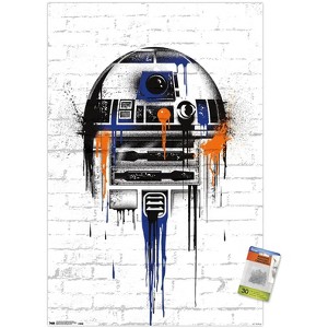 Trends International Star Wars: Saga - Droid Black And Orange Unframed Wall Poster Prints - 1 of 4