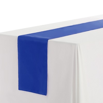 Unique Bargains Wedding Banquets Satin Table Runner 12 x 108 Inches 10 Pcs