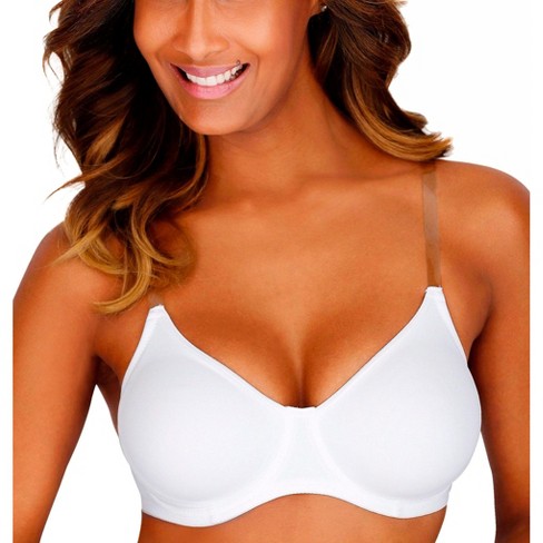 Lascana Women's Clear Strap Underwire T-shirt Bra, White, Size 40b : Target