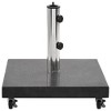 vidaXL Parasol Base Black Granite, Stainless Steel Medium - 4 of 4