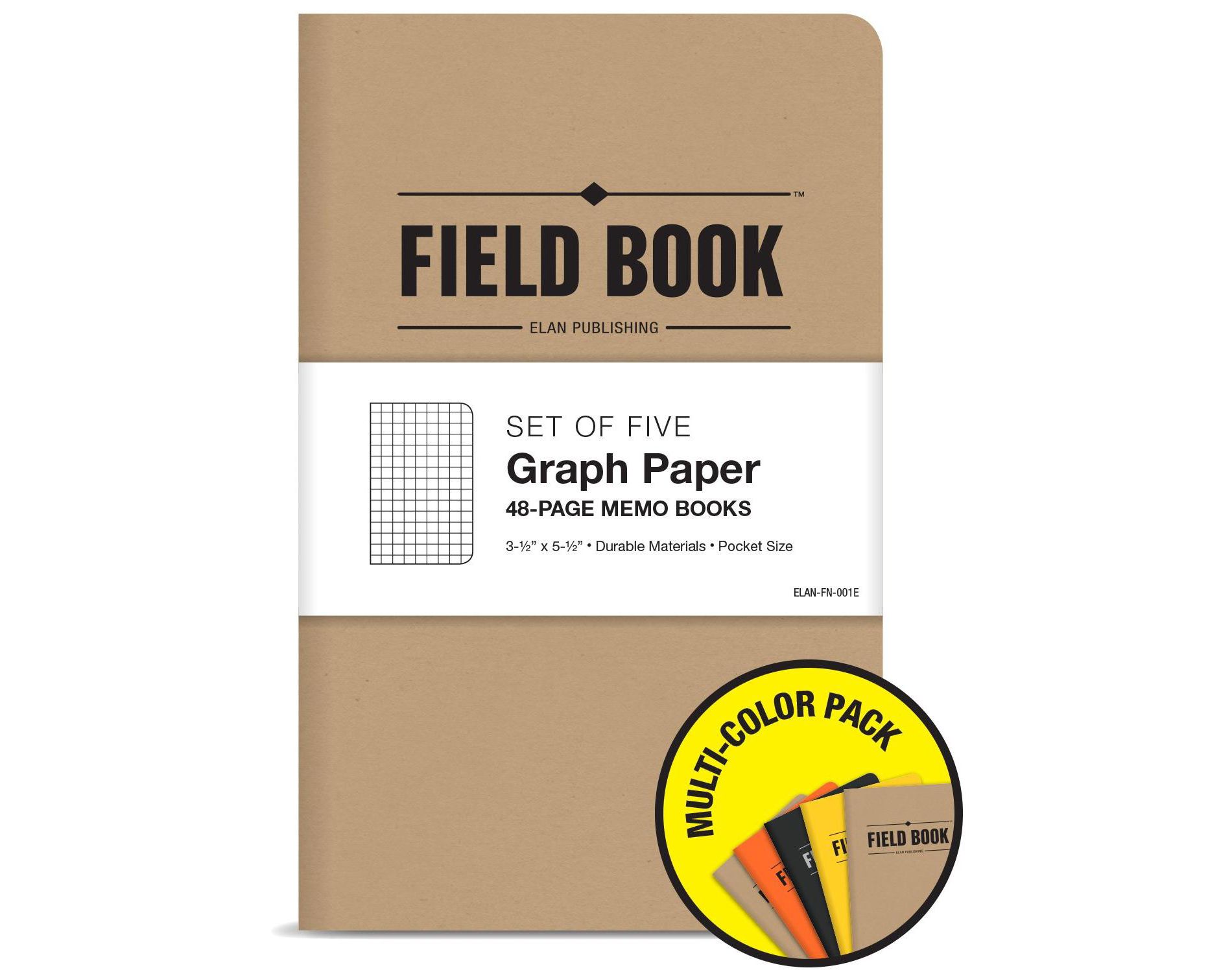 Elan Publishing Company Mini Field Book Set - Graph Text / Combo. Covers
