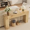 Farmhouse Console Table - Narrow Wood Entryway Sofa Table Behind Couch, Slim Rustic Hallway Furniture for Living Rooms, Foyers, and Apartments - 2 of 4