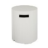 Christopher Knight Home Leora Modern 16" x 20" Ribbed Concrete Propane Tank Cover - 2 of 4