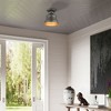 Livex Lighting Endicott 1 - Light Semi-Flush Mount in  Bronze/Antique Brass - 3 of 4
