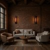 DORESshop 1-Light Red Finish Indoor Wall Sconce, American Salon & Bar Style, E26 Base, Non-Integrated Bulb, Industrial Vintage Look - 4 of 4