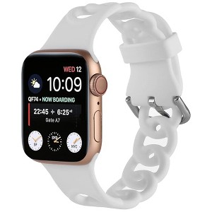 HTUTWOO Apple Watch Band Breathable Silicone Circles Sport Strap 44/45/46/49mm, Fadeless for iWatch Series 10 9 8 7 6 5 4 3 2 1 SE Ultra - 1 of 4