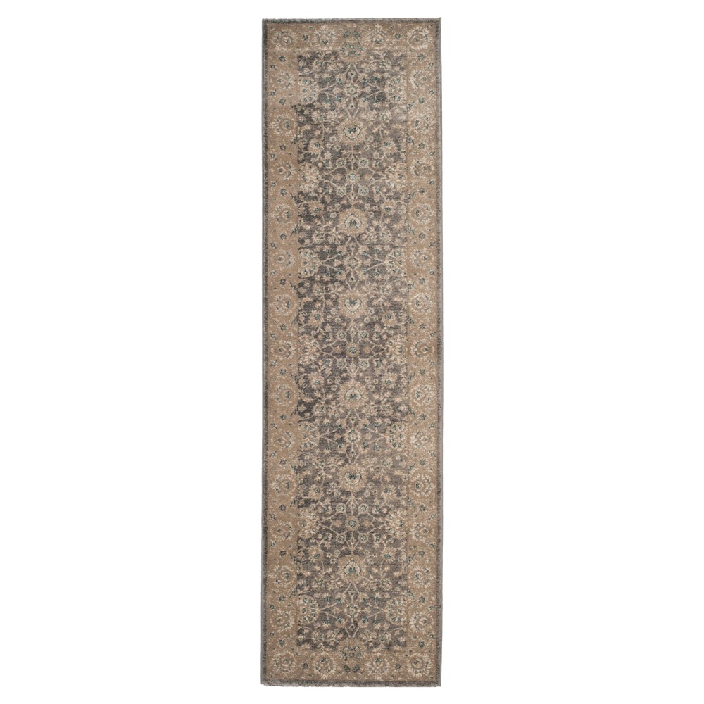 Light Gray/Beige Solid Loomed Runner - (2'2inx6') - Safavieh