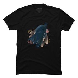 Men's Design By Humans Little floating ghost By Nebenzu T-Shirt - 1 of 4
