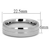 Slickblue Polished Stainless Steel Ring for Men, Classic Band Style, No Stone, Size 8-13 - 2 of 4
