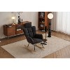 Vynxaria 40.16 Inch Beige Teddy Fabric Accent Chairs, Padded Rocking Chairs with Armrests, Ideal for Bedroom and Living Room - 3 of 4