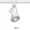 Progress Lighting, Illuma-flex, 1 Light, Wall Light, Brushed Nickel, Porcelain Shade - 2 of 2