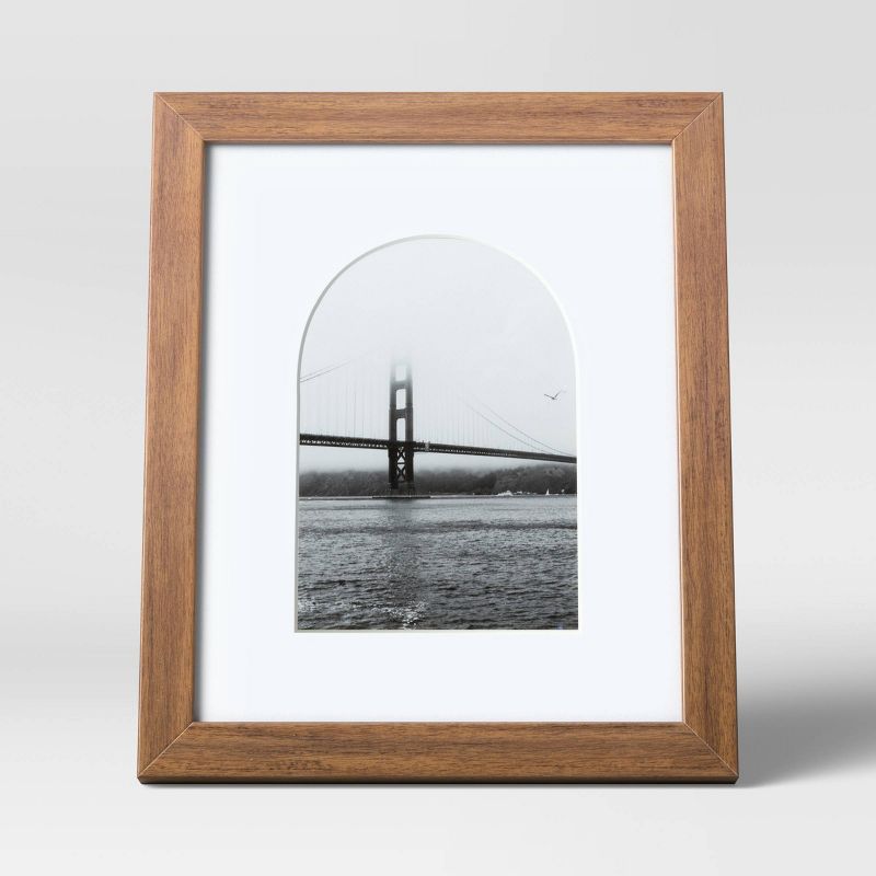8&#34; x 10&#34; Matted to 5&#34; x 7&#34; Single Image Table Frame with Arch Brown - Threshold&#8482;, 4 of 12