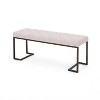 PAGED 50 Inch Storage Ottoman Bench Modern Leather Bench with Button Tufted Cushion for Living Room, Bedroom, Entryway - 4 of 4