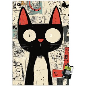 Trends International Andreas Magnusson - Surprised Cat Unframed Wall Poster Prints - 1 of 4
