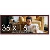 PosterPalooza | Panoramic Minimalist Brown Picture Frame - UV Acrylic, Foam Board Backing, Hanging Hardware - 2 of 4